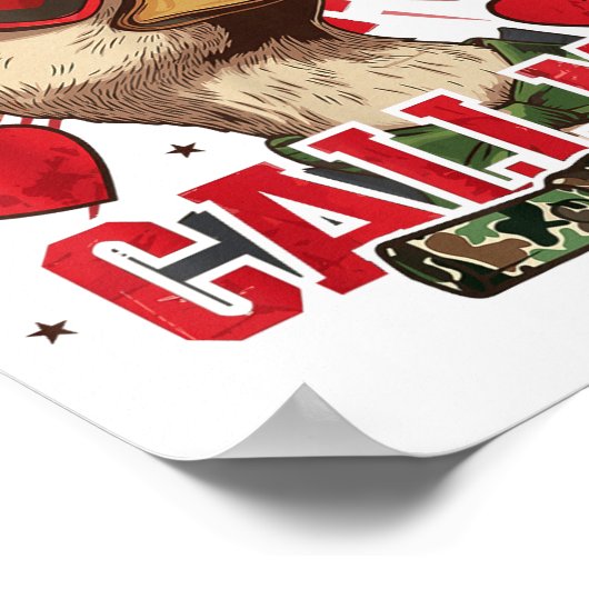 Funny Valentine's Day Boy Duck Hunting Call Me Tod ポスター (角)