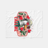 Funny Valentines Day Call Me Duck Hunting Men Wome フリースブランケット (正面(横))