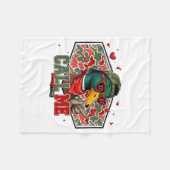 Funny Valentines Day Call Me Duck Hunting Men Wome フリースブランケット (正面(横))