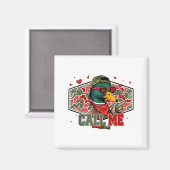 Funny Valentines Day Call Me Duck Hunting Men Wome マグネット (正面/裏面)