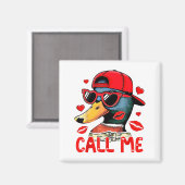 Funny Valentines Day Call Me Duck Hunting Men Wome マグネット (正面/裏面)