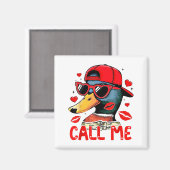 Funny Valentines Day Call Me Duck Hunting Men Wome マグネット (正面/裏面)