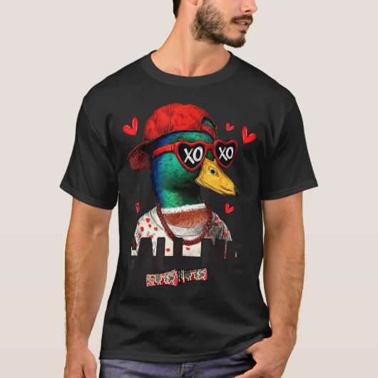 Funny Valentines Day Call Me Duck Hunting Men Wome Tシャツ (正面)