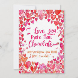 funny valentines day Chocolate cards シーズンカード