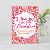 funny valentines day  Chocolate cards シーズンカード (スタンド正面)