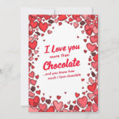 funny valentines day  Chocolate cards シーズンカード (正面)
