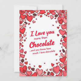funny valentines day Chocolate cards シーズンカード