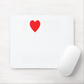 Funny Valentine's Day Couple Matching I Love Her I マウスパッド (マウス)