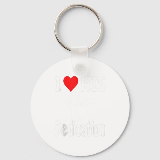 Funny Valentine's Day Couple Matching I Love His D キーホルダー (正面)