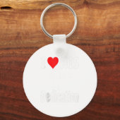 Funny Valentine's Day Couple Matching I Love His D キーホルダー (正面)