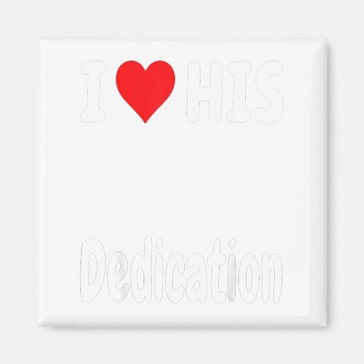 Funny Valentine's Day Couple Matching I Love His D マグネット (正面)