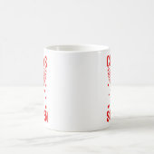 Funny Valentine's Day Cud Says Six Seven Meme Girl コーヒーマグカップ (中央)