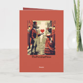 Funny Valentine's Day Customizable Card カード (裏面)