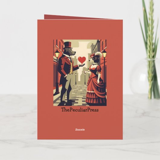 Funny Valentine's Day Customizable Card カード (裏面)