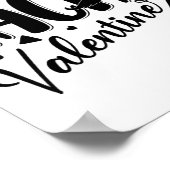 Funny Valentines Day Funny Nacho Valentine Girl Bo ポスター (角)