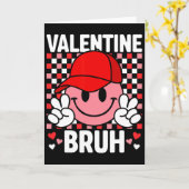 Funny Valentine's Day Heart Kids Boys Girls Valent カード (黄色い花)