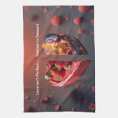 Funny Valentine's Day - Love Isn't Perfect キッチンタオル (縦)