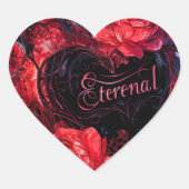 Funny Valentine's Day Sticker Pack – Cute Gift  ハートシール (正面)