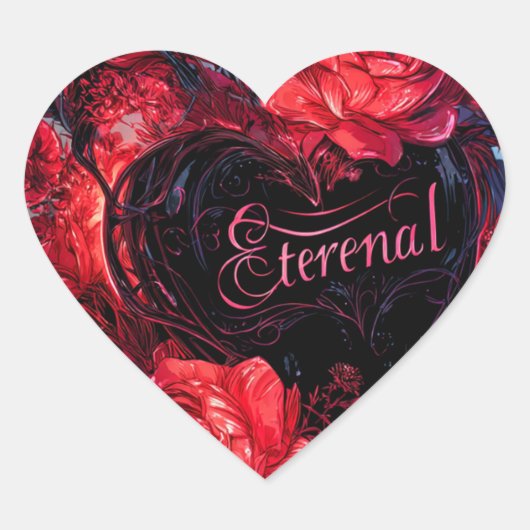 Funny Valentine's Day Sticker Pack – Cute Gift  ハートシール (正面)