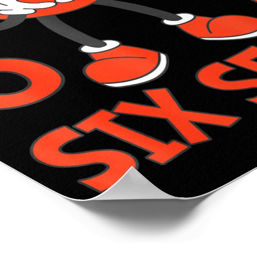 Funny Valentines Six Seven Hearts 6 7 Meme Boys Gi ポスター (角)