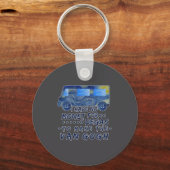 Funny Van Gogh Monet Degas Artist Pun Humorous  キーホルダー (正面)