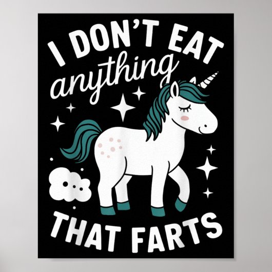 Funny Vegan I Don't Eat Anything That Farts Vegeta ポスター (正面)