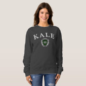 Funny Vegan Kale University Logo スウェットシャツ (正面フル)