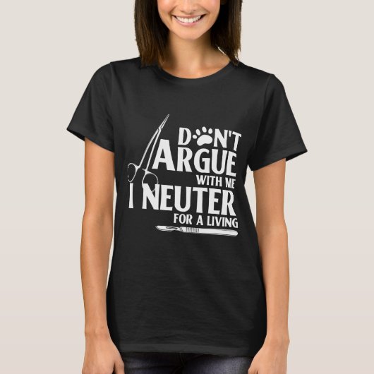 Funny Vet Tech Veterinarian Veterinary Tシャツ (正面)