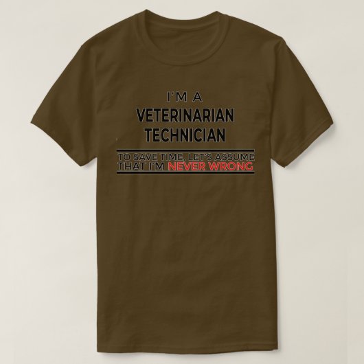 Funny Veterinarian Technician Gift For Men Women Tシャツ (デザイン正面)