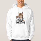 Funny Veterinary Cat Humor Illustration パーカ (正面)