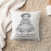 Funny Victorian Baby Boy Print | Humorous Nursery  クッション (ブランケット)