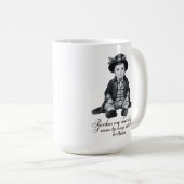 Funny Victorian Baby Boy Print | Humorous Nursery  コーヒーマグカップ (正面右)