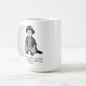 Funny Victorian Baby Boy Print | Humorous Nursery  コーヒーマグカップ (正面左)