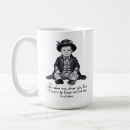 Funny Victorian Baby Boy Print | Humorous Nursery  コーヒーマグカップ