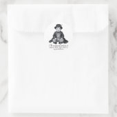 Funny Victorian Baby Boy Print | Humorous Nursery  ラウンドシール (バッグ)