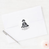 Funny Victorian Baby Boy Print | Humorous Nursery  ラウンドシール (封筒)