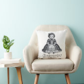 Funny Victorian Baby Girl Print Humorous Nursery クッション (椅子)