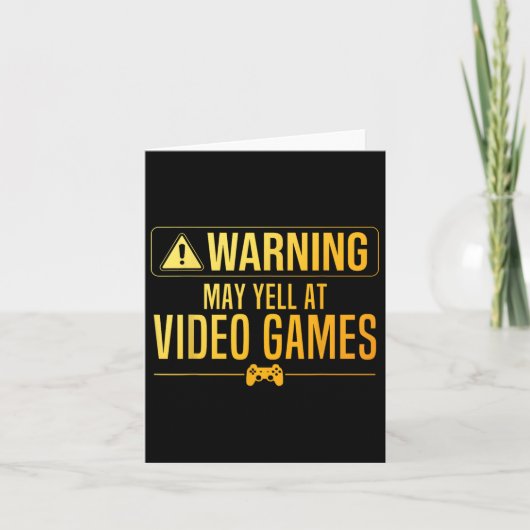 Funny Video Game Art For Men Women Gaming Nerd Pc カード (正面)