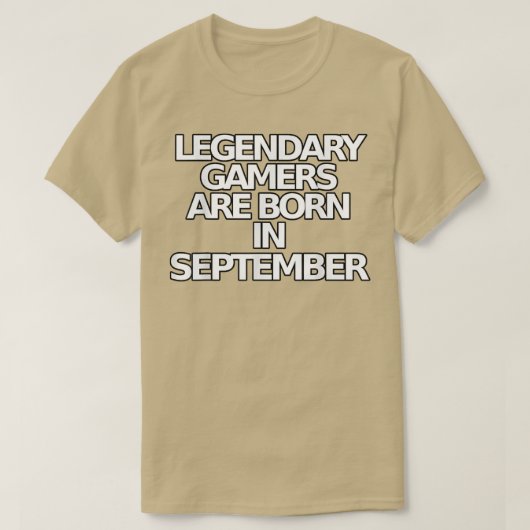 Funny Video Game T s Legendary Gamer September Bda Tシャツ (デザイン正面)