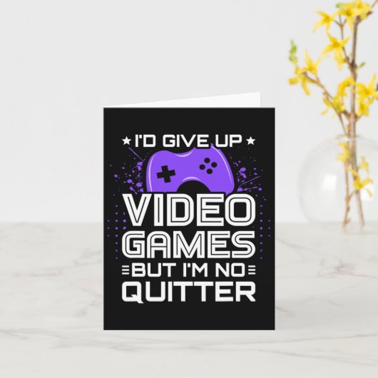 Funny Video Gamer - Pc Console Gaming - Video Game カード (黄色い花)