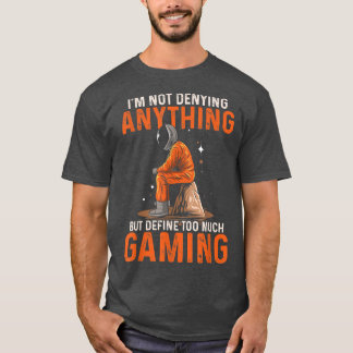 Funny Video Games Astronaut Design For Gamer Onlin Tシャツ