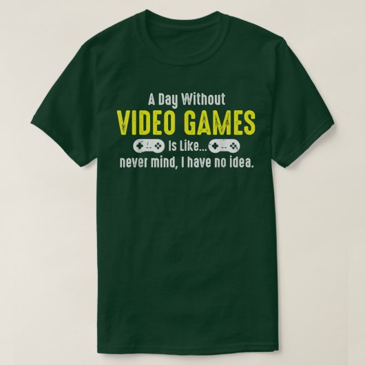 Funny Video Games Shirt Gamer Gaming Tee for Men W Tシャツ (デザイン正面)