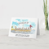 Funny Viking Birthday Card カード (正面)