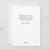 Funny Vintage Cat Christmas Card  シーズンカード (裏面)