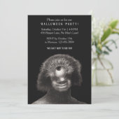 Funny Vintage Cyclops Halloween Party Invitation 招待状 (スタンド正面)