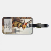 Funny Vintage Mouse Luggage Tag ラゲッジタグ (裏面横)