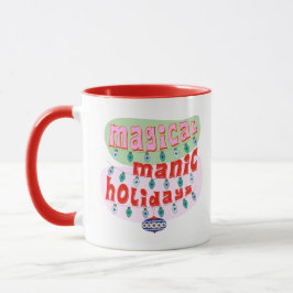 Funny Vintage Retro Magic Manic Holidays Gift Mug マグカップ