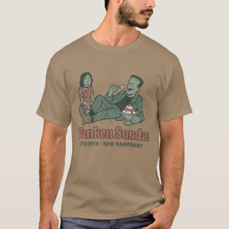 Funny vintage-style cartoon Franken Sundae Tシャツ