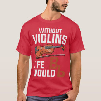 Funny Violin Art for Men Women Music Violin Player Tシャツ