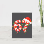 Funny Viral Christmas 67 Candy Canes Meme Santa Ho カード (正面)